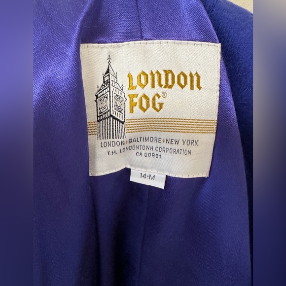 London Fog 100% Virgin
Wool Full Length Coat. Size 14 - Picture 4 of 11